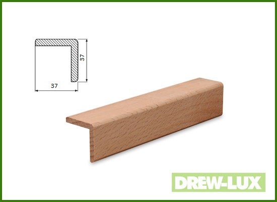 Kątownik bukowy 3,7 x 3,7